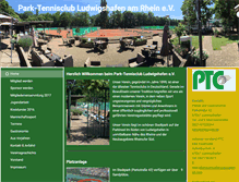 Tablet Screenshot of park-tennisclub.com